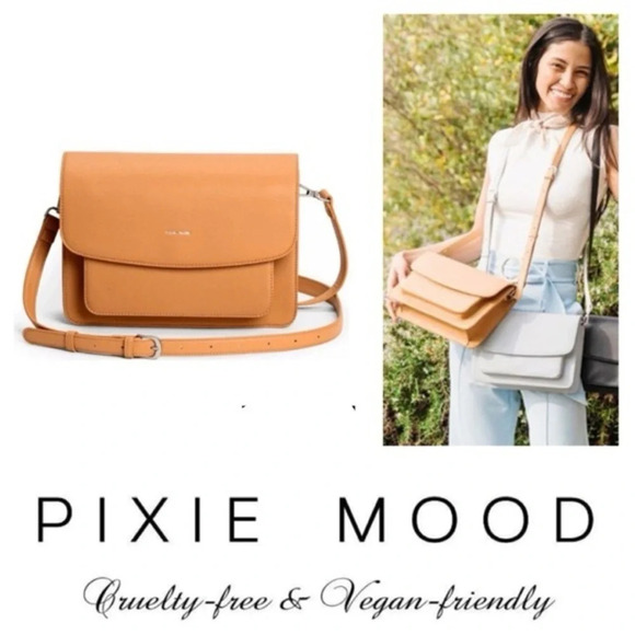 Pixie Mood Zoe Crossbody Convertible Bag in Tan Honey - Picture 4 of 7